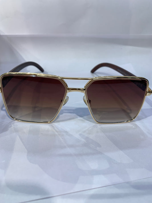 RAC Golden Brown Frame Brown Trance Shade Unisex Sunglasses CF58468 54 15 144 C3