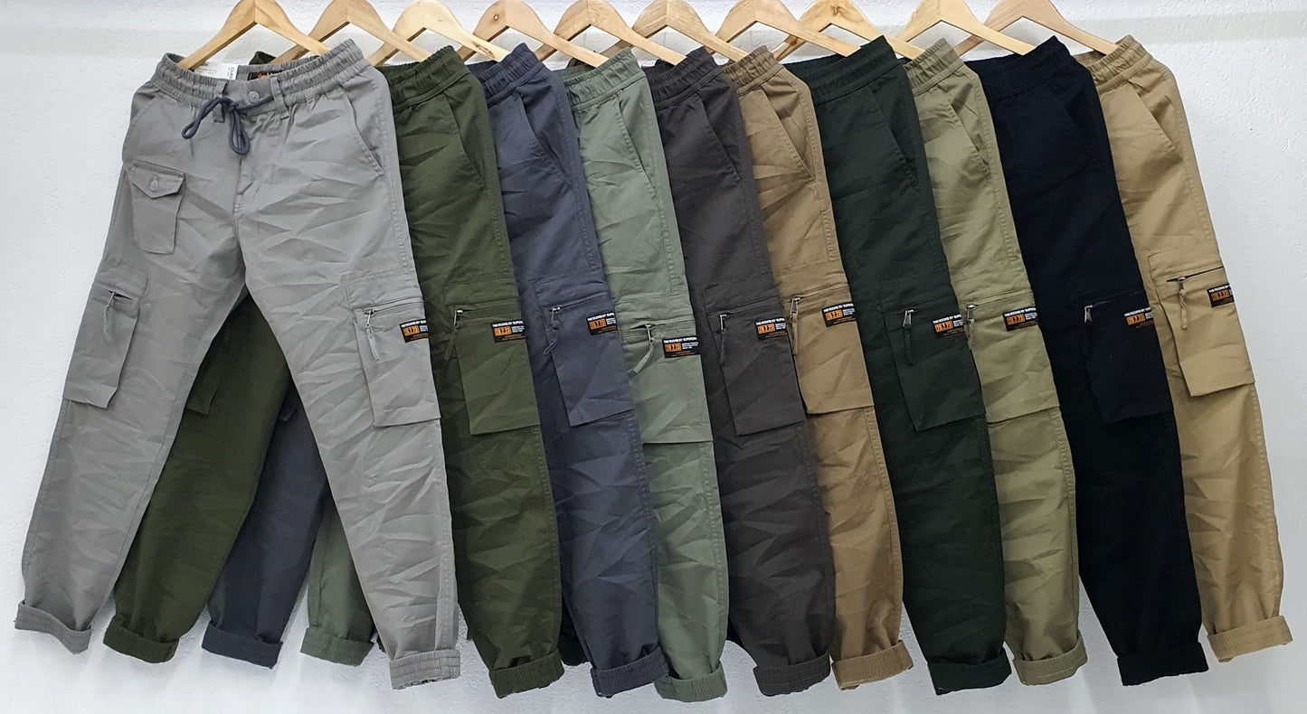 SUP PUS Olive Green Colour With Multiple Pocket Jogger Cargo 131021