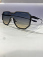 Las Sal FER Ref Grey Frame Blue Yellow Shade Unisex Sunglass ZS98145 56 18 142