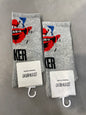 Scenario Grey Colour Joker Print Premium Quality Full Socks 991176