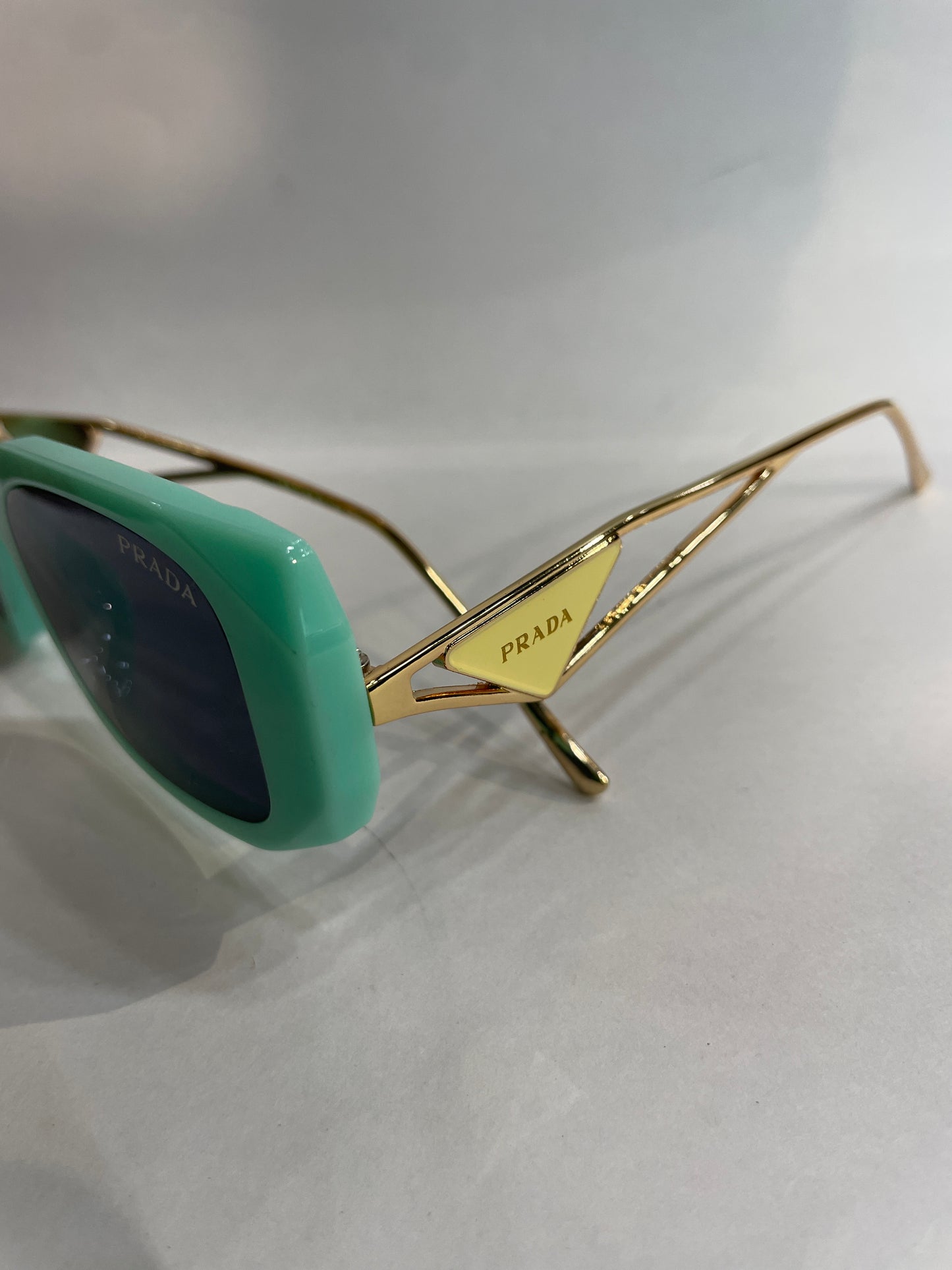 ARP Green Frame Golden Stick  Black Shade Unisex Sunglass ZS02 54 12 140