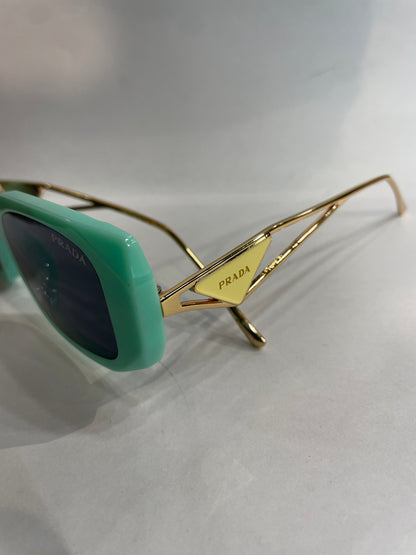 ARP Green Frame Golden Stick  Black Shade Unisex Sunglass ZS02 54 12 140