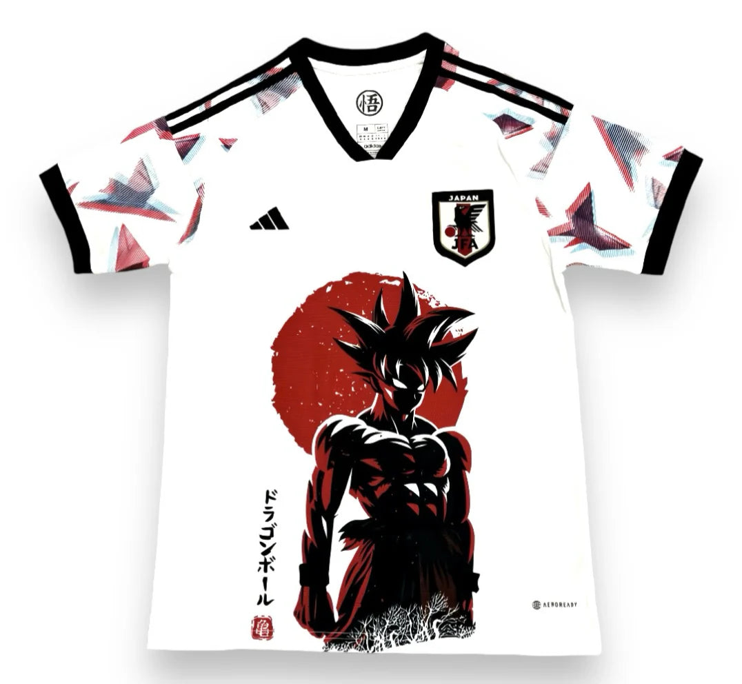 Ida Adi JFA Japan White Red Colour Jersey Dragon Ball Goku Print P95985