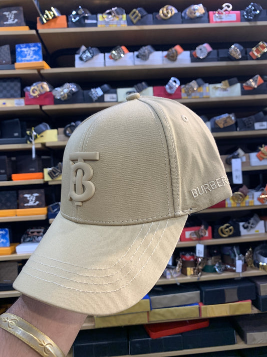 RUB BUR Beige Colour Big Logo Imported Unisex Cap 989004