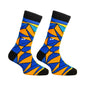 PAPA SOCKS  Orange & Blue Colour Premium Quality Full Unisex Socks 989945