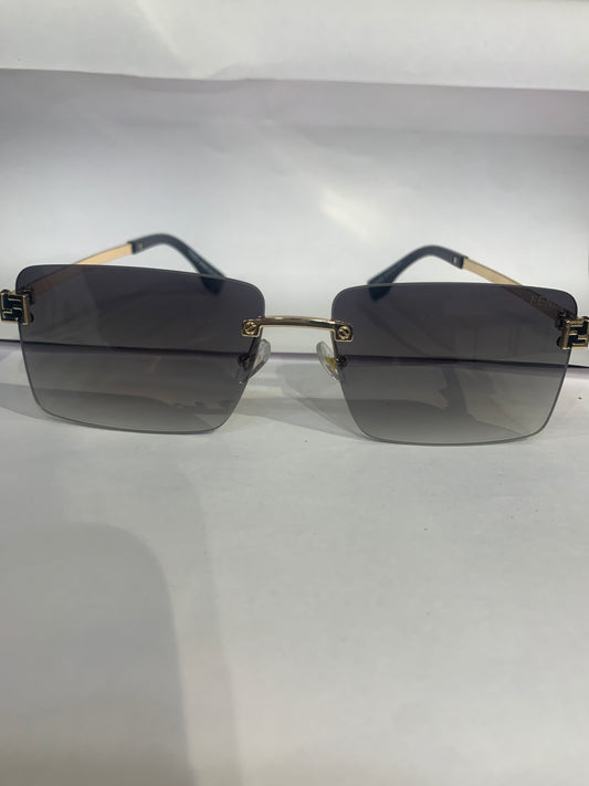NEF Golden Stike Frame Green Shade Unisex Sunglasses 6A005 57 15 136