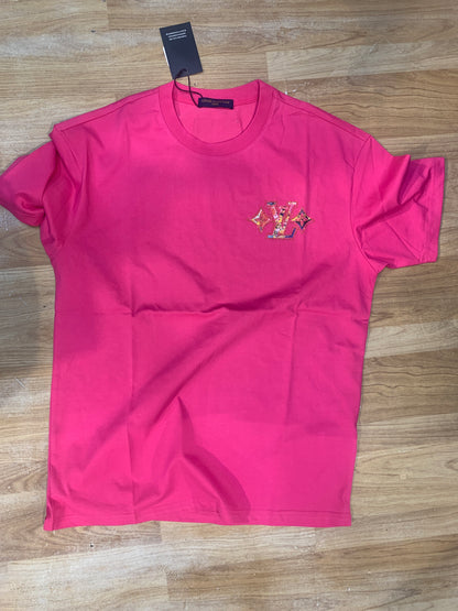OUL Pink Tshirt Stone Back Print 25127