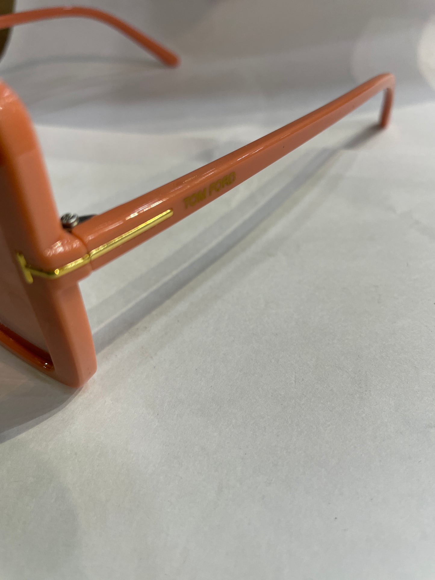 MOT TOM Peach Frame Pink Shade Unisex Sunglass SUN2038