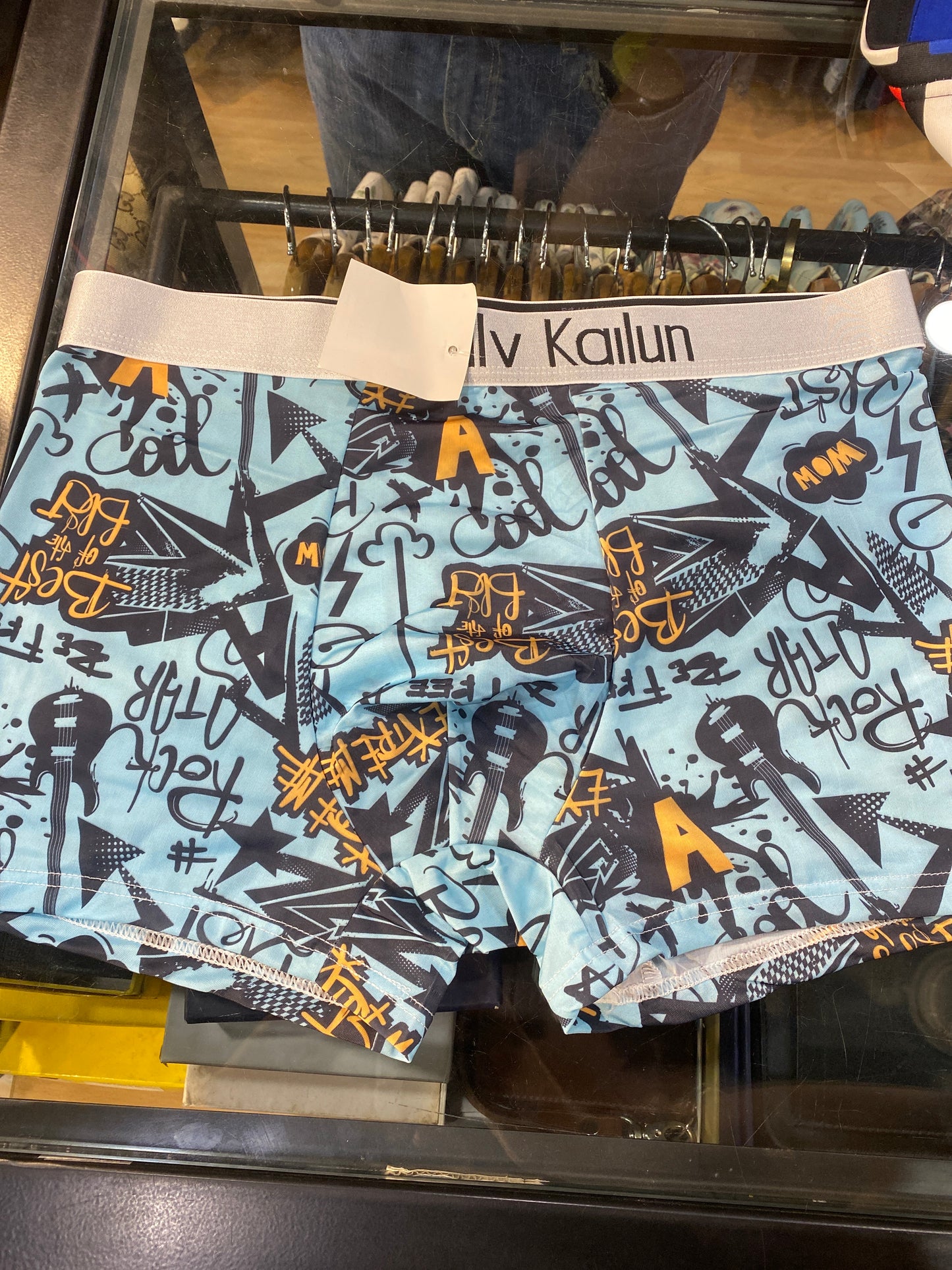 LAC CAL KC Sky Blue ABCD Print Premium Quality Imported Men’s Trunk 989242