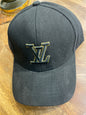 UOL LOU Black Colour Black Golden Embroidery Imported Unisex Cap 990800