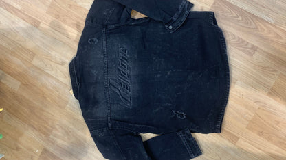 Charcoal Black Colour Imported Denim Shirt/Jacket 2202