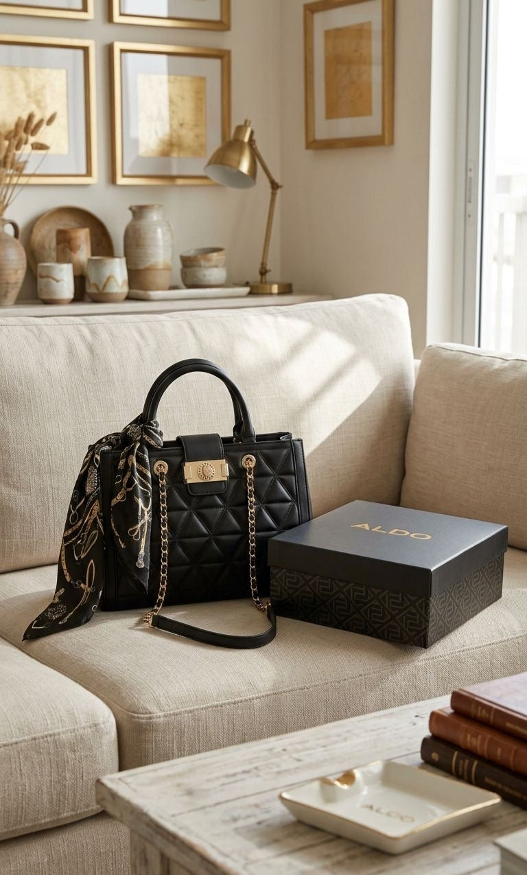 ALD DLA Black Colour Golden Lock Premium Quality Ladies Tote Hand Bag M-2178