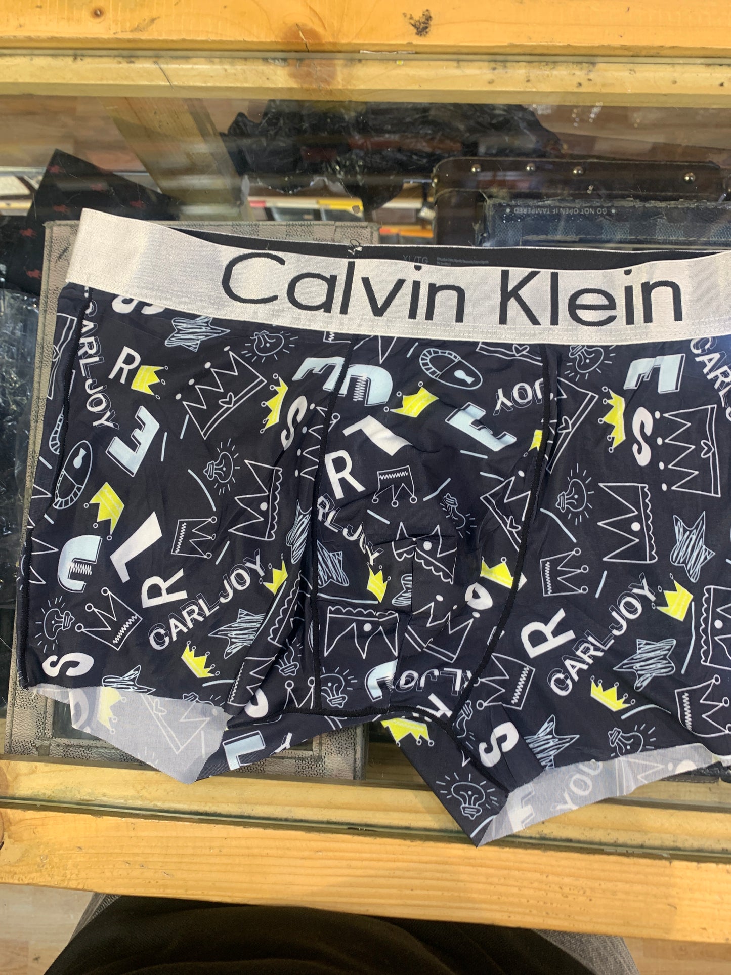 LAC CAL Black Colour Printed Premium Quality Imported Men’s Trunk 989276