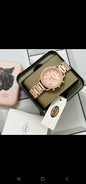 Sof Copper Chain Orange Dial Ladies Watch 901716