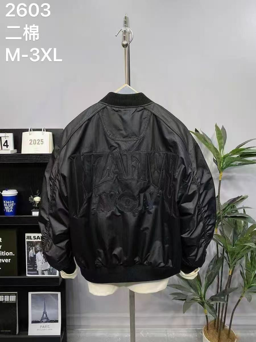 BANCIFIVE ALL OR NOTHING Black Colour Unisex Bomber Jacket 2603