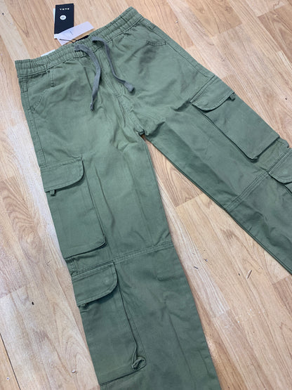 RAZ Cargo Green Colour Six Pocket Straight Fit H9057