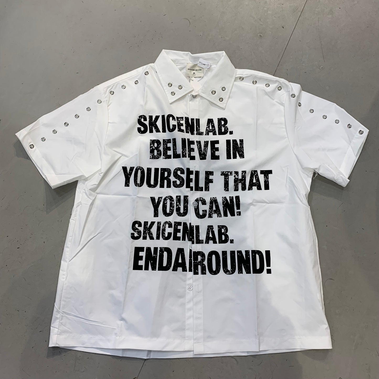 SAVAGE BASE White Colour SKICENLAB.BELIEEVE IN Imported Unisex Shirt YR9325