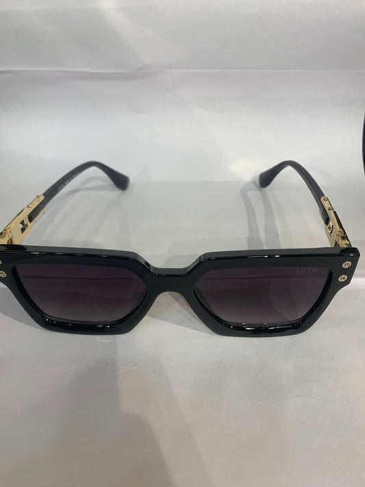 TID Goldan Black Frame Black Shade Unisex Sunglasses 3506 55 20 121
