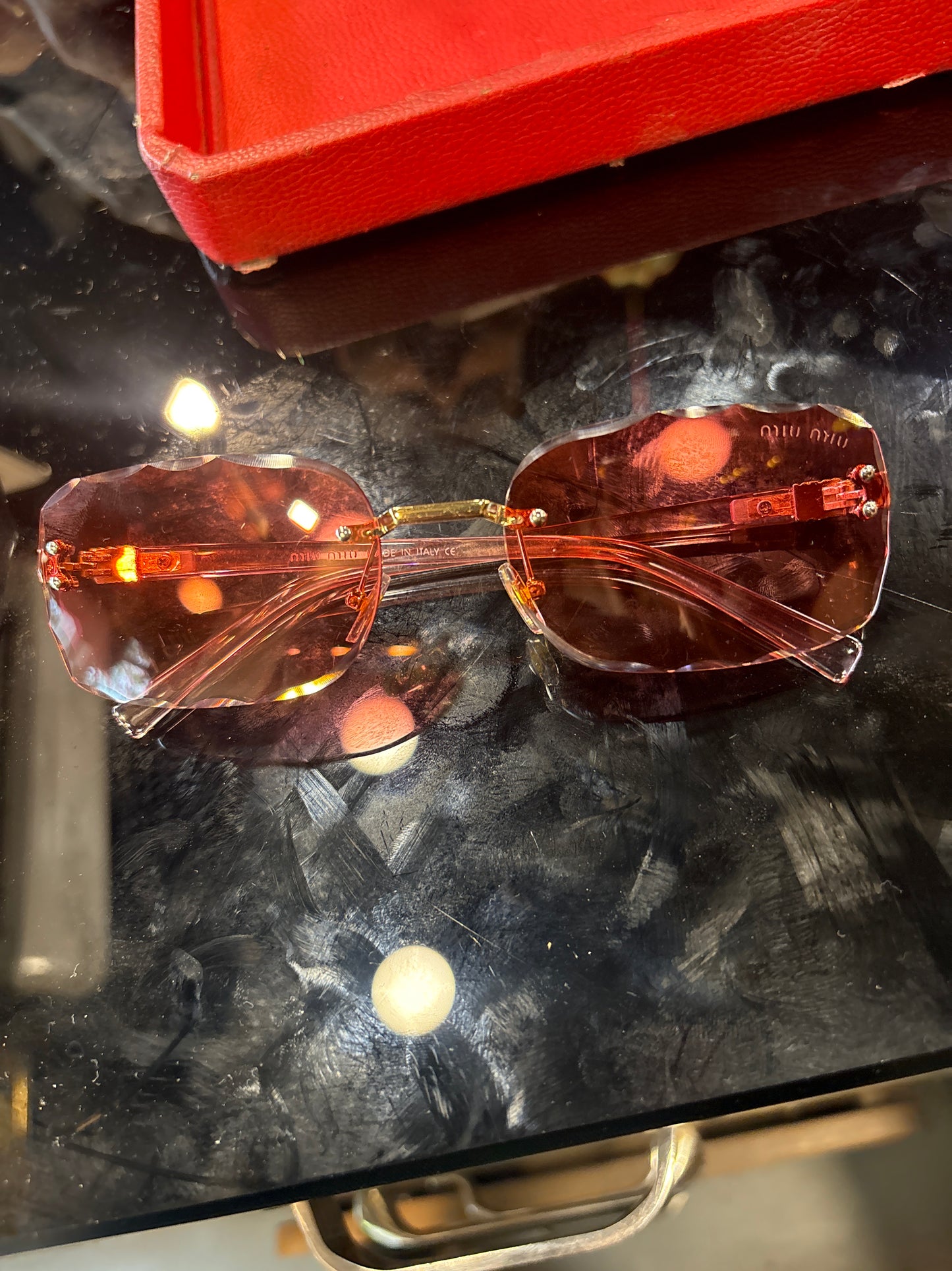Uim uim Pink Transi Stick Frameless Pink Shade Unisex Sunglass