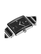 DAR RAD Black Silver Chain Square Black Dial Ladies Watch 991464