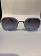 LEC Trancy Blue Silver Frame Trancy Blueish Shade Unisex Sunglasses C-556 57 18 140