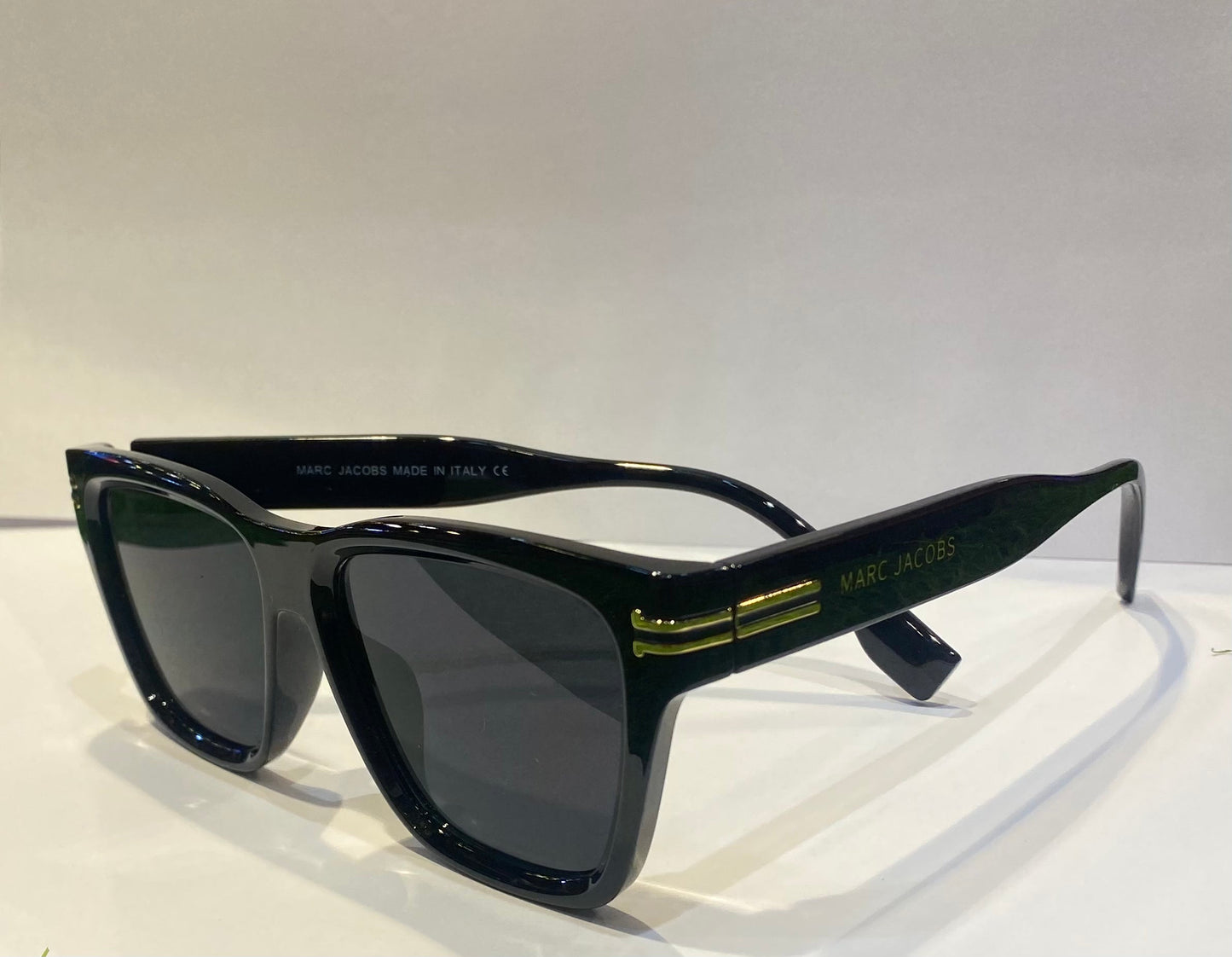 RAM Glossy Black Frame Black Shade Unisex Sunglasses MJ1002 56 18 138