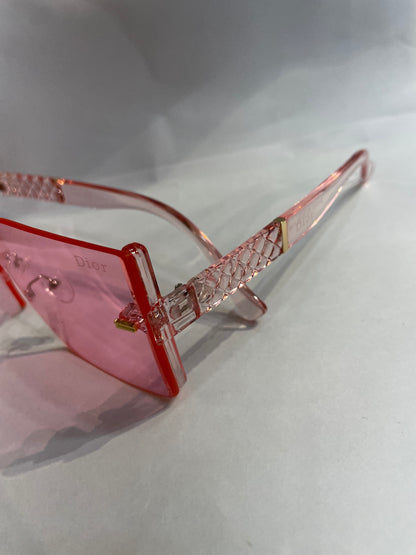 OID Trancy Pink  Frame Pink Shade Unisex Sunglasses 61005 62 15 136