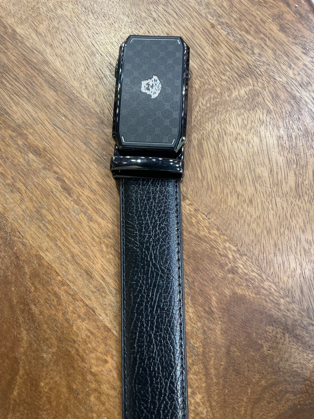REV VER Black Buckle Black Strap Premium Quality Imported Unisex Belt 991321