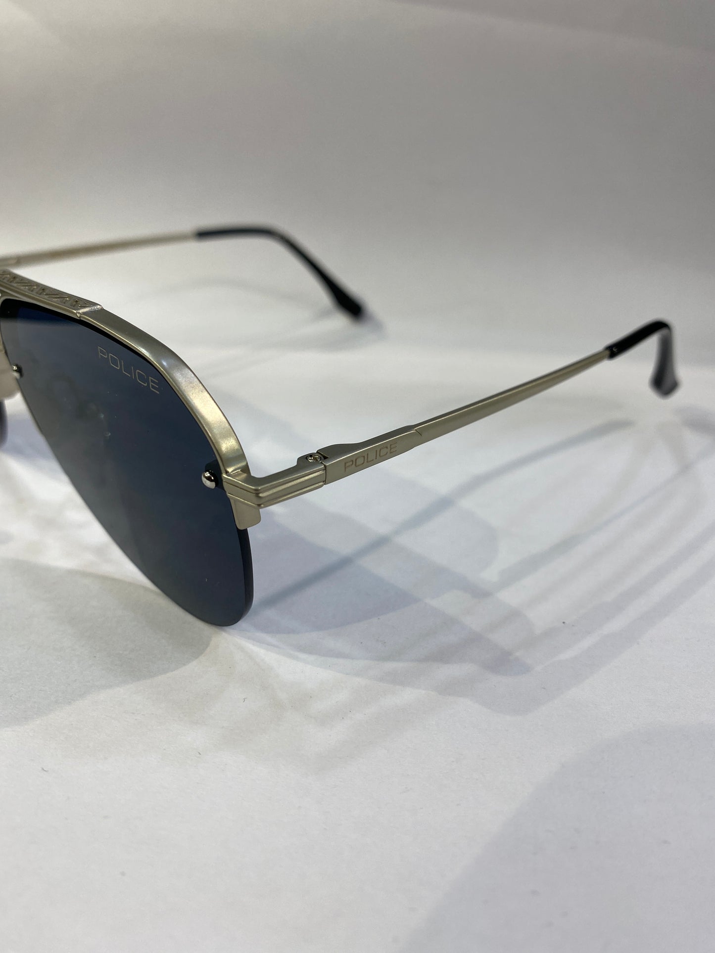 LOP Matte Silver Frame Black  Shade Unisex Sunglass Sun 100