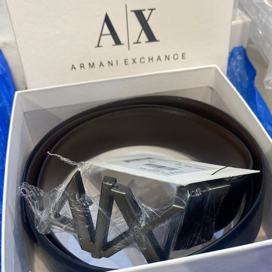 Mra AIX Logo Buckle Italian Leather Men’s Belts 12067