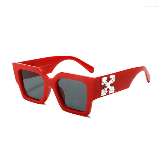 Off White Red Frame Black Shade Sunglass 6044 51 20-145