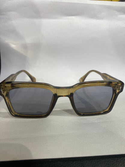 CAJ Smoke Green Frame Black Trancy Shade Unisex Sunglasses SUN808