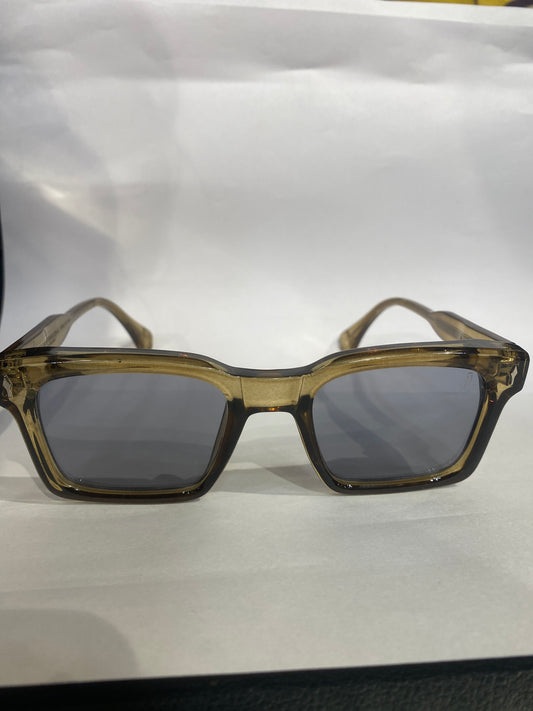 CAJ Smoke Green Frame Black Trancy Shade Unisex Sunglasses SUN808