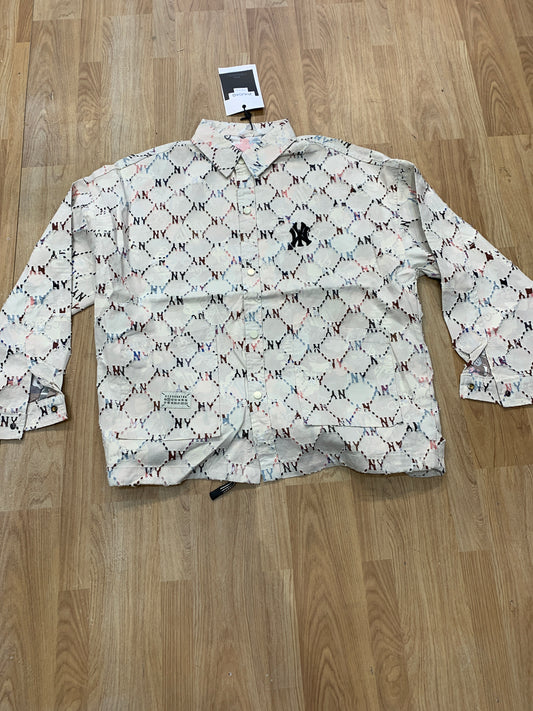 White Multi Color CMOIDOM NY Shirt Shacket 8759