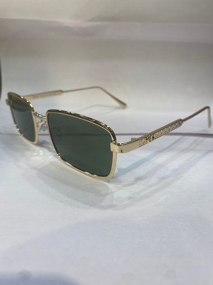 OID Golden Stike Frame green Shade Unisex Sunglasses DY131 56 16 144