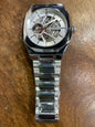 SOF FOS Silver Chain White Dial Premium Quality Automatic Men’s Watch 991128