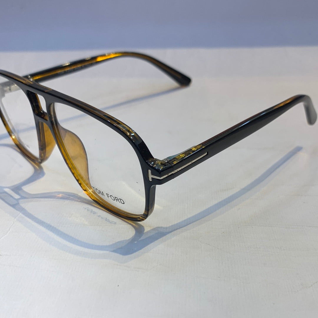 MOT Leopard Print Frame Transparent Shade Sunglass T25 54 15-149