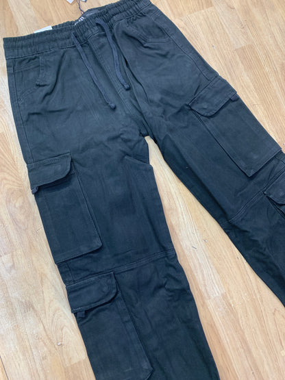 RAZ Cargo Black Colour Six Pocket Straight Fit H9059