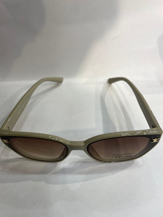 LEC Peach Frame Brown Shade Unisex Sunglasses 55303 58 15 138
