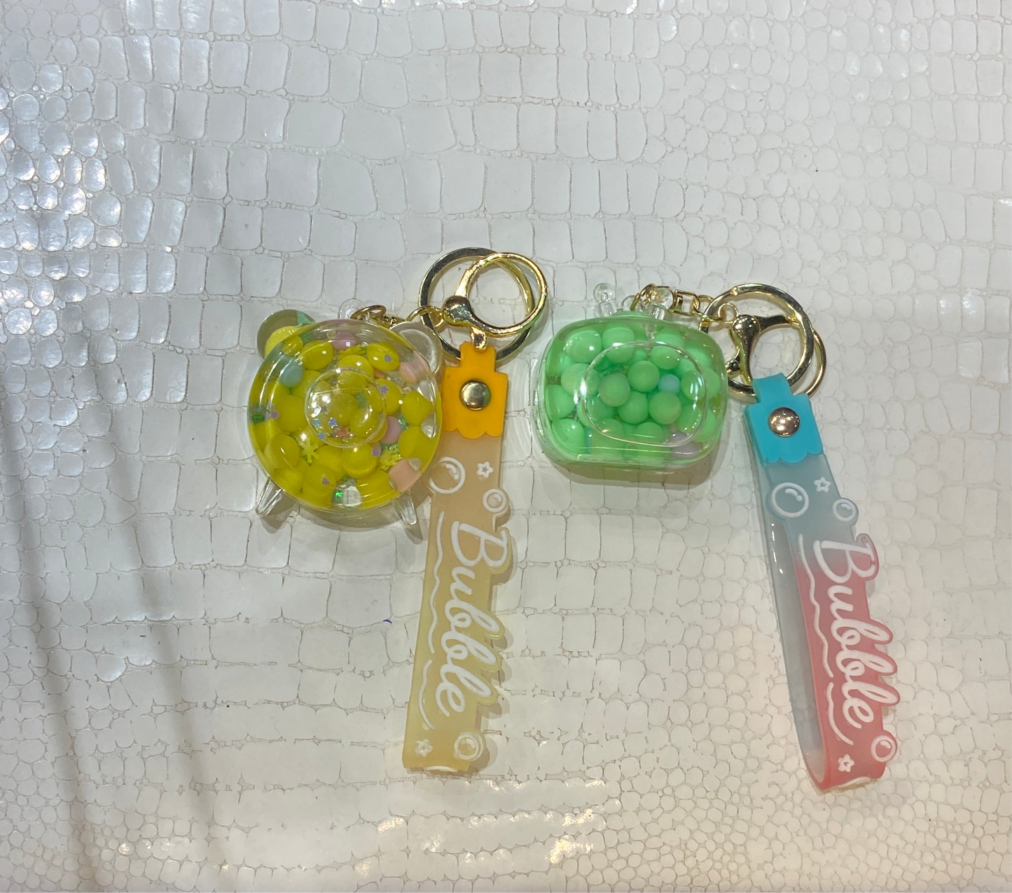 Imported Bubbles Liquid Multi Colour Keychains 988434