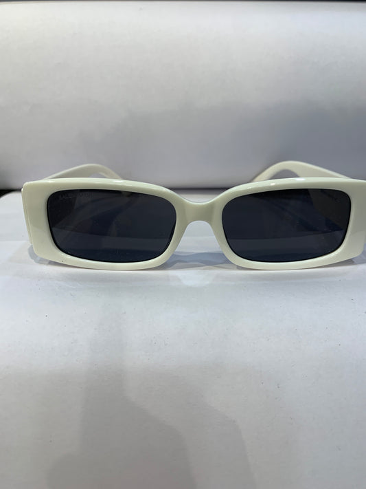 LAB BAL White Frame Black Shade Unisex Sunglass BB2308 55 18 145