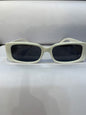 LAB BAL White Frame Black Shade Unisex Sunglass BB2308 55 18 145