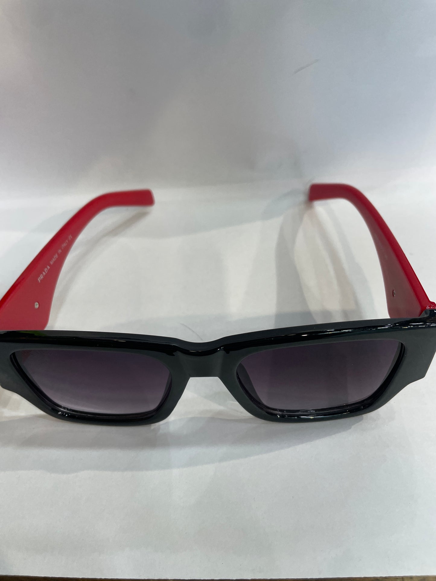 ARP Black Frame Red Stick Black Shade Unisex Sunglass 6092 53 21 145