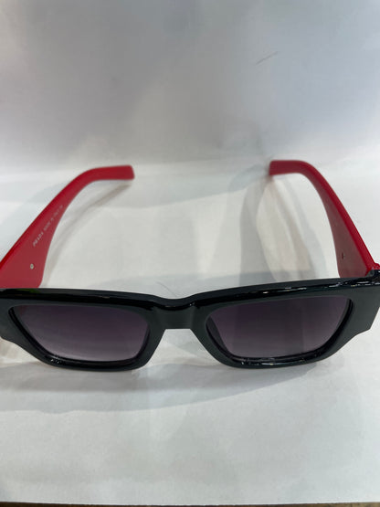 ARP Black Frame Red Stick Black Shade Unisex Sunglass 6092 53 21 145