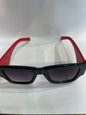 ARP Black Frame Red Stick Black Shade Unisex Sunglass 6092 53 21 145