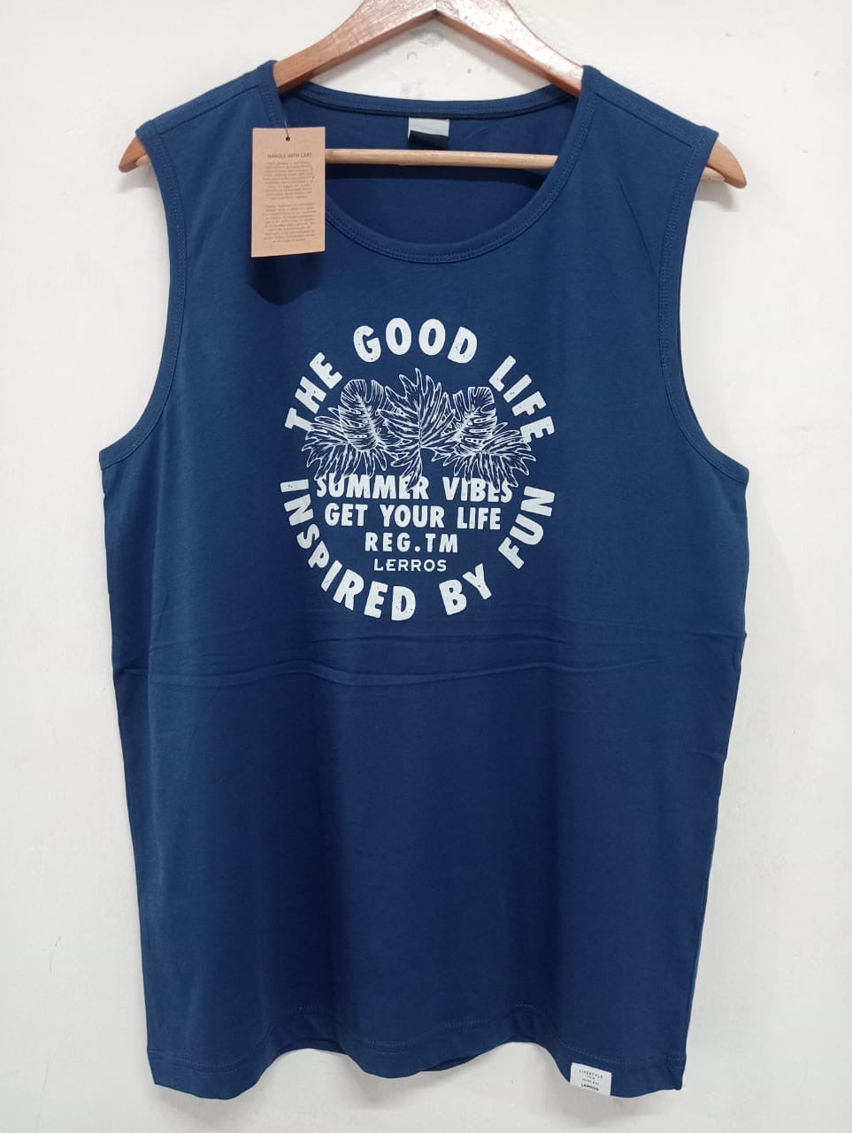 Ero Navy Blue Colour Tank Top 989437