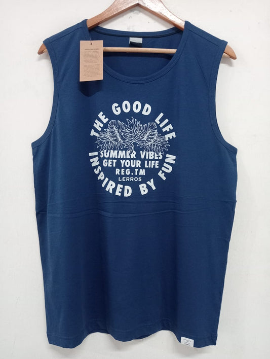 Ero Navy Blue Colour Tank Top 989437