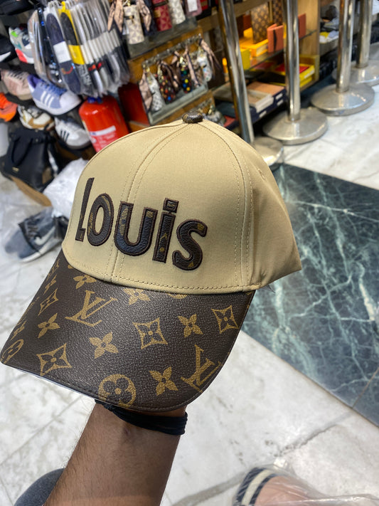 UOL LOU Leather Patch With Flap Imported Unisex Cap 988588