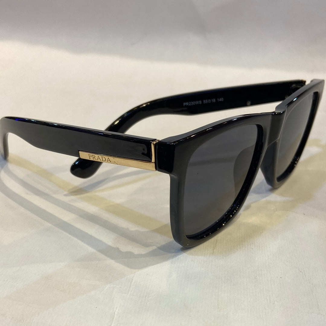 ARP Black Frame Black Shade Sunglass PR230WS 55 18 140