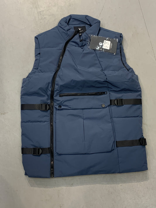 YIBOYUNTIAN YB FASHION CLASSIC Blue Colour Side Zipp Half Puffer Jacket YB-903